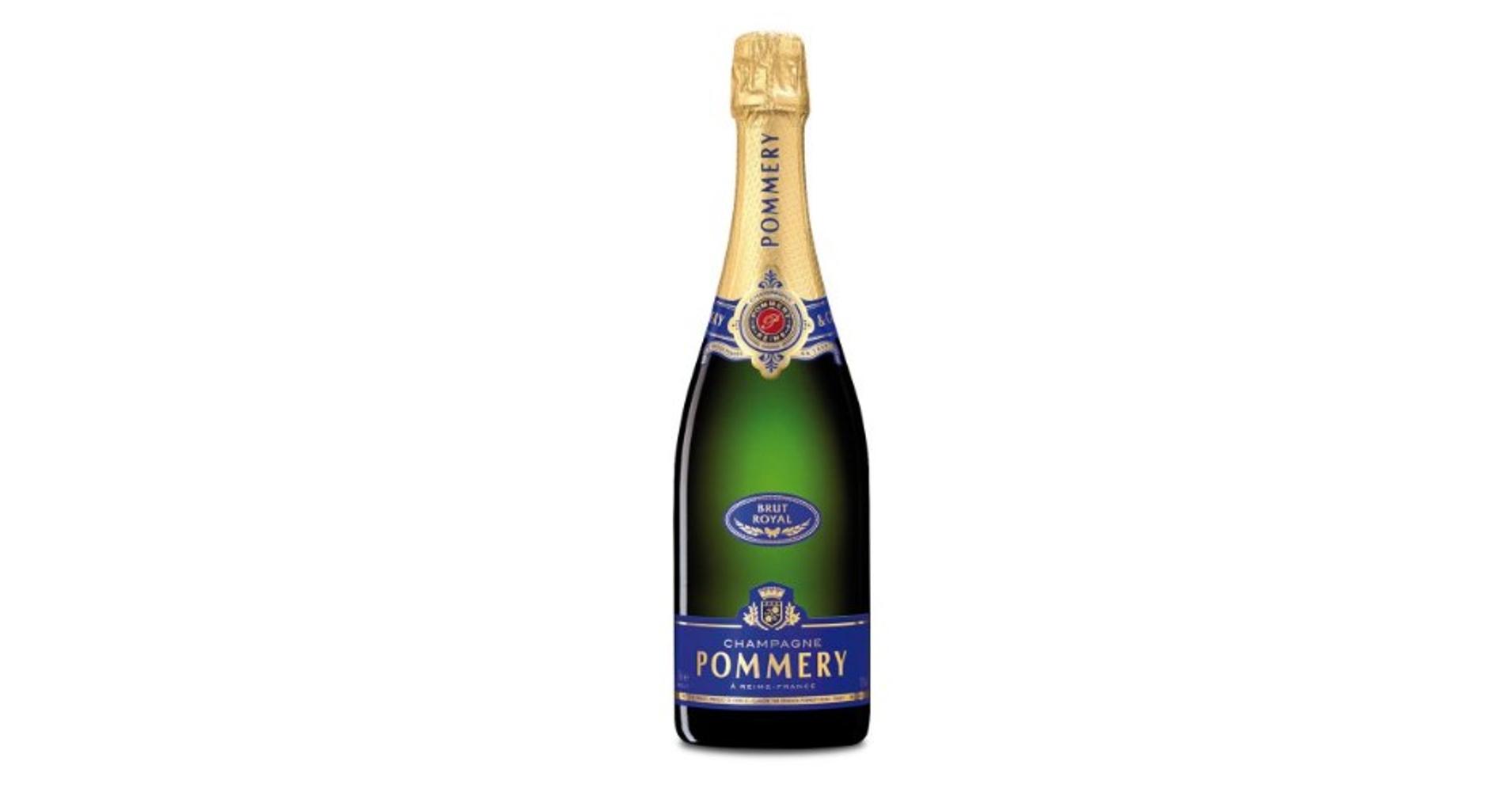 Pommery champagne vezető kék címkés pezsgője kis üvegben - PálinkaShop