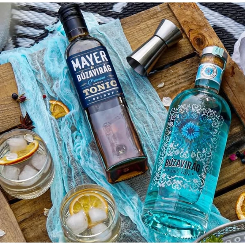 Mayer & Búzavirág Tonic szirup koktel