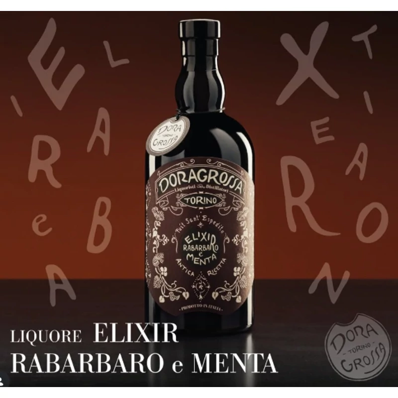 Doragrossa Rebarbaro Menta likőr