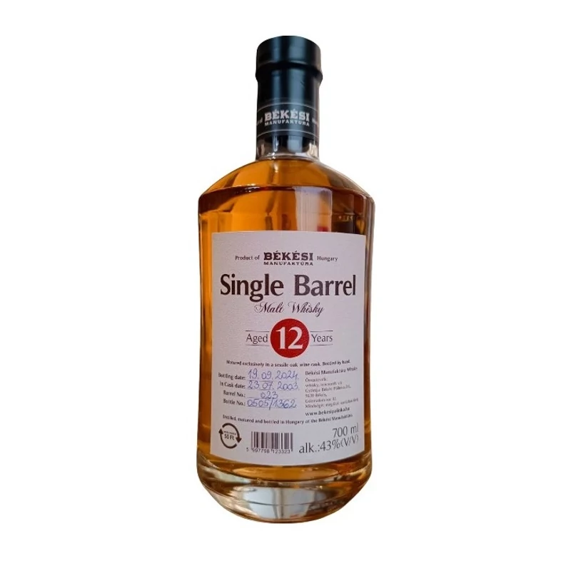  Békési Double cask whisky 12 éves - palinkashop.hu