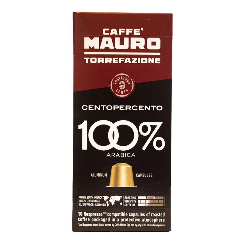 Mauro Nesp. alu centopercento kapszulás kávé, 10db/cs